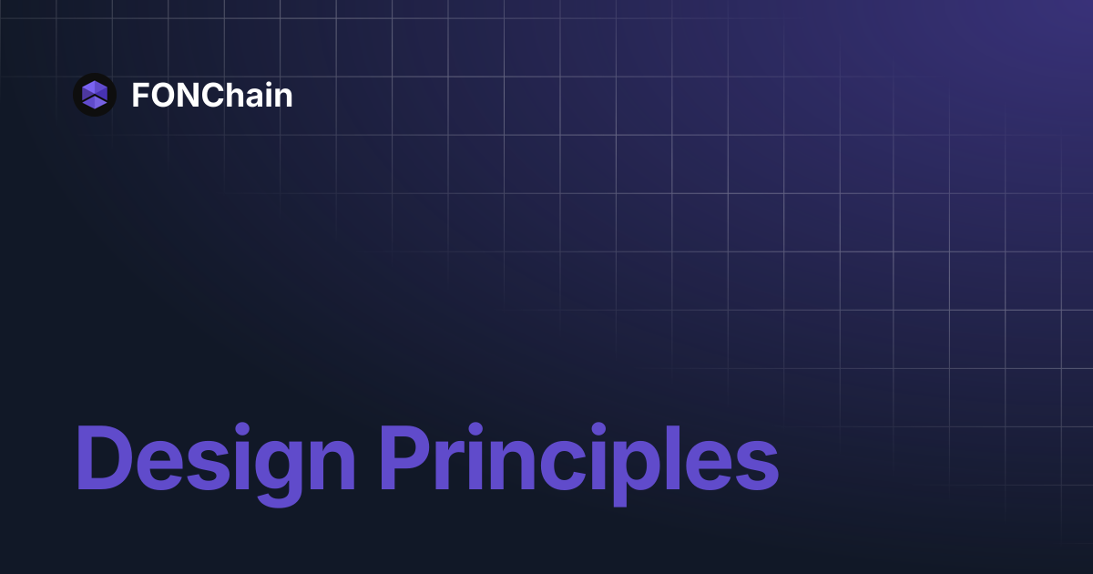 Design Principles | FONChain